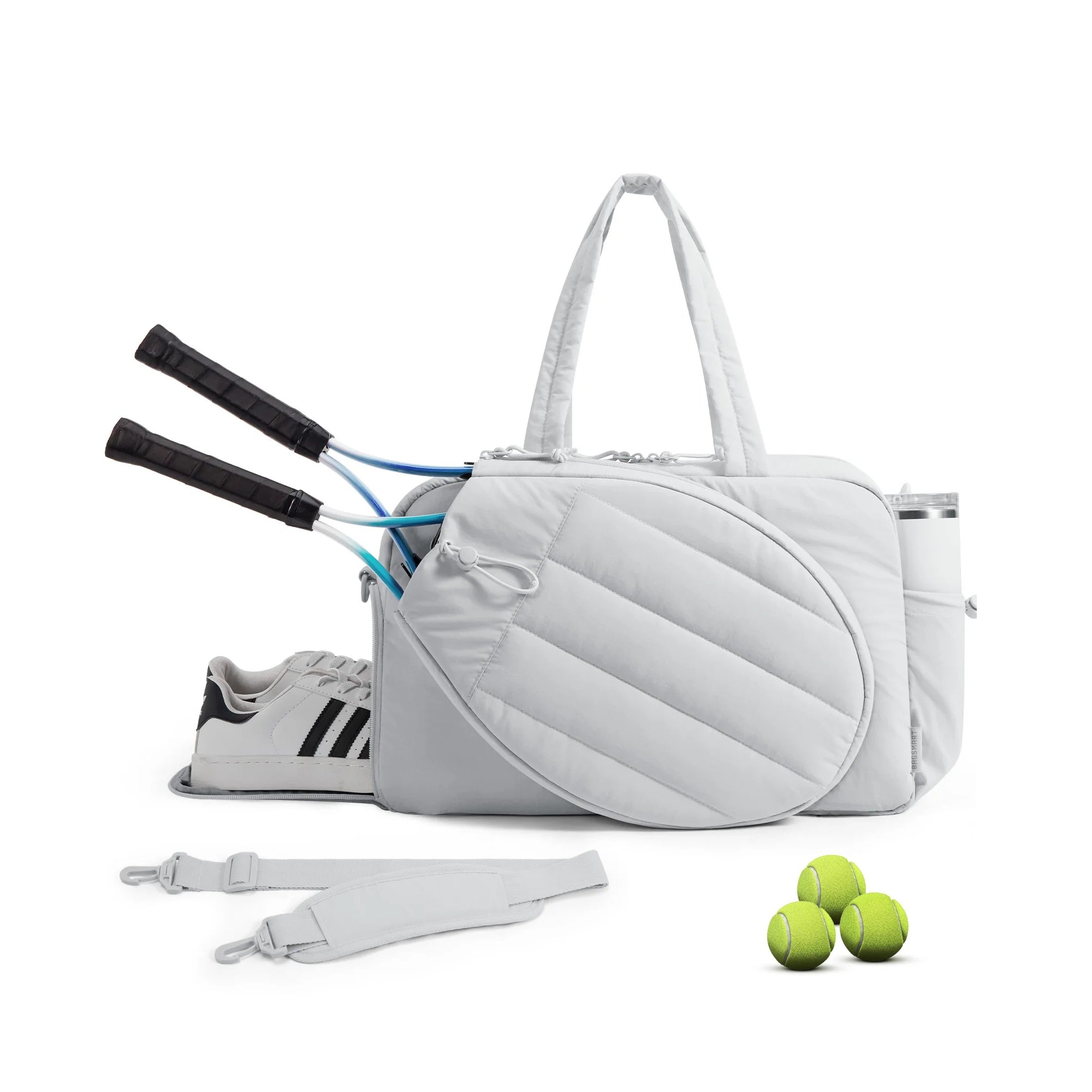 Sports Duffle Bag - Gym and Tennis with Shoe Compartment