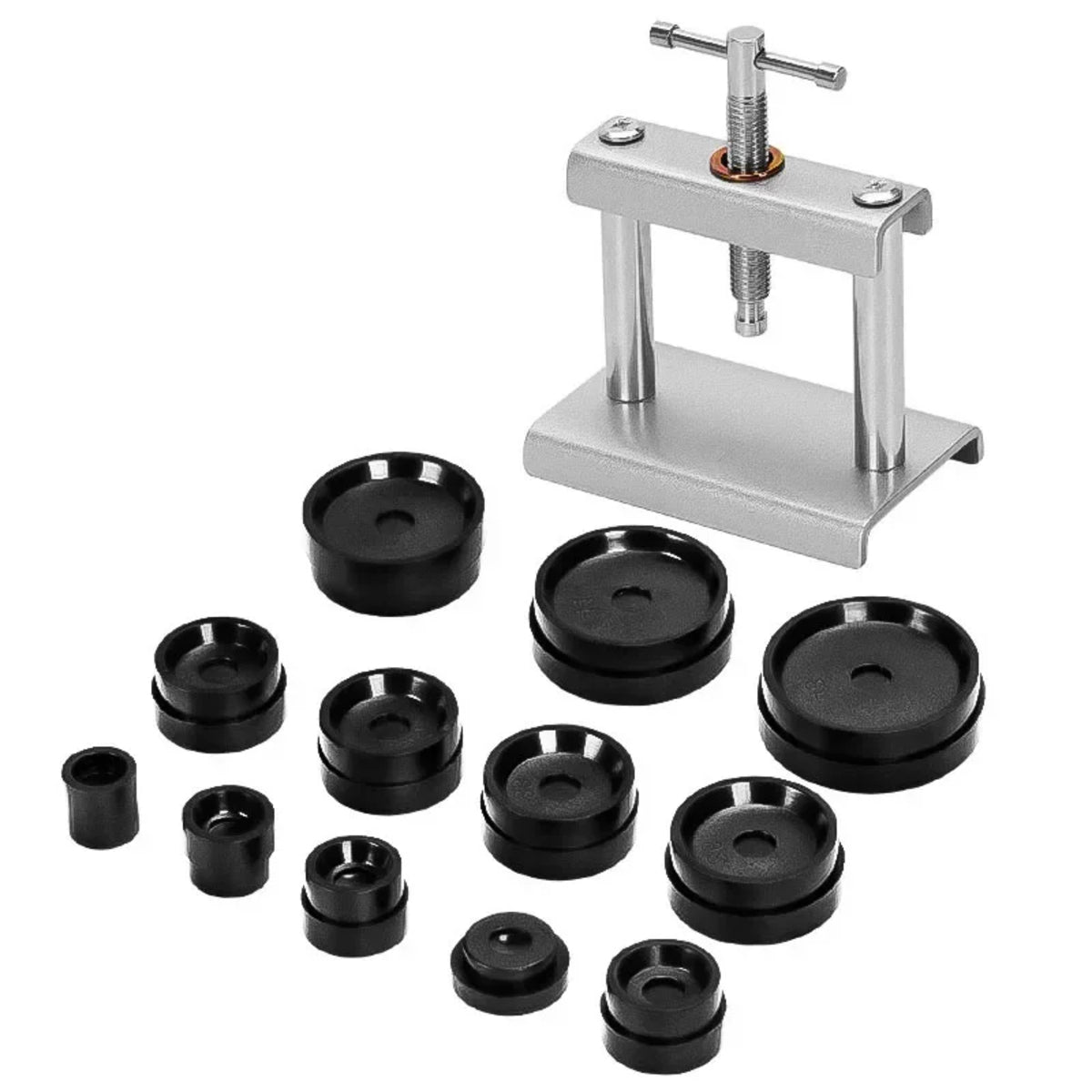 Watch Case Press Tool Set - 18-Piece Back Closing Fitting Dies Kit