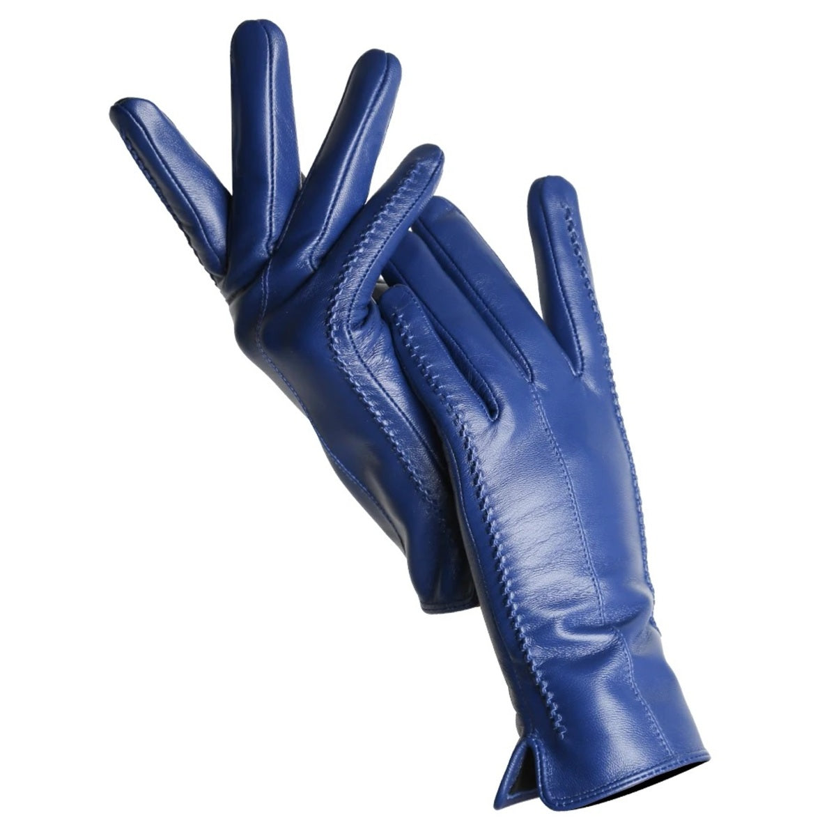 Women's Sheepskin Leather Gloves - Warm Velvet Lined Touchscreen Driving