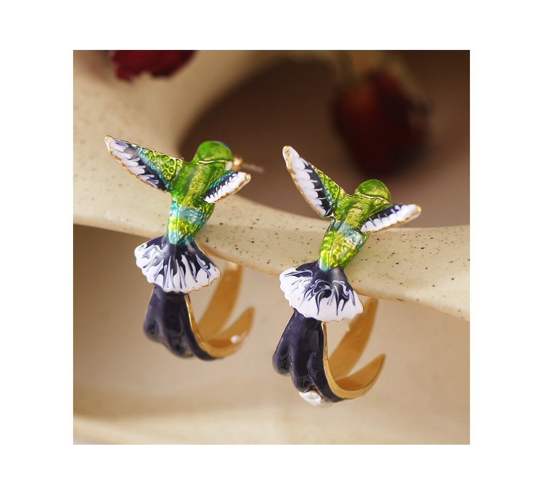Cute Hummingbird Earrings