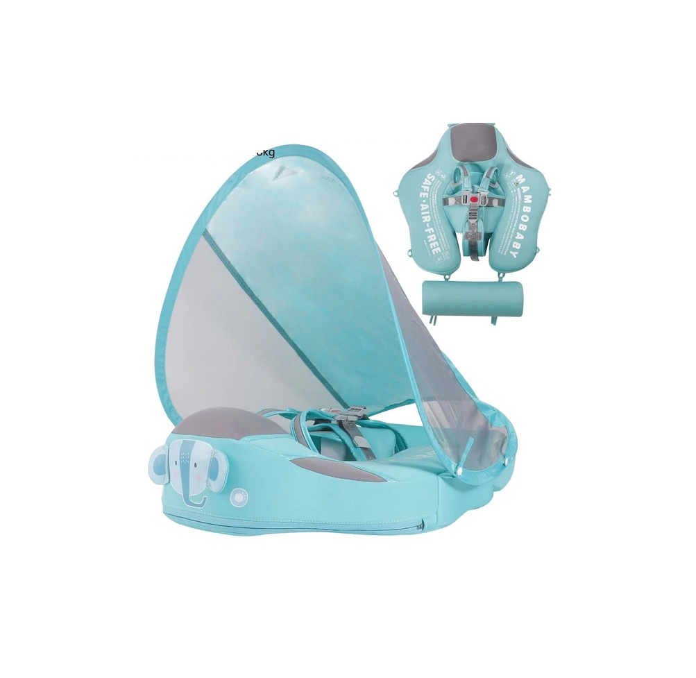 Baby Shark Swim Float with Canopy Solid Pool Infant Trainer