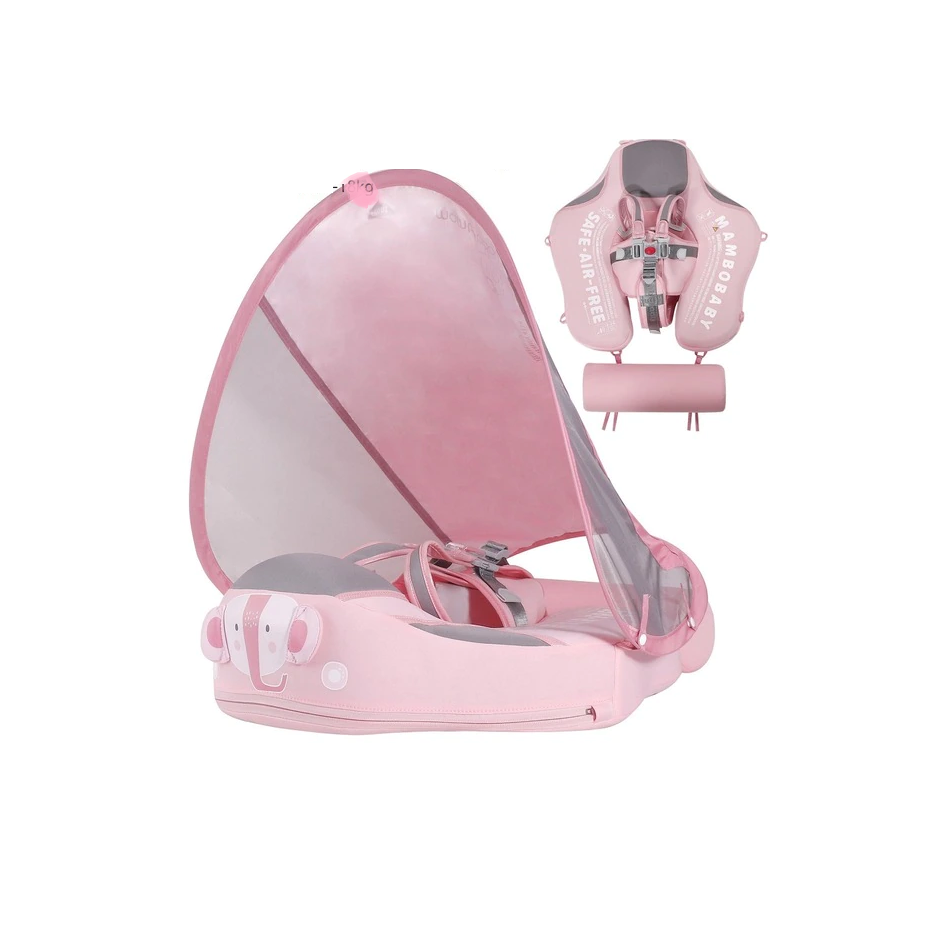Baby Shark Swim Float with Canopy Solid Pool Infant Trainer