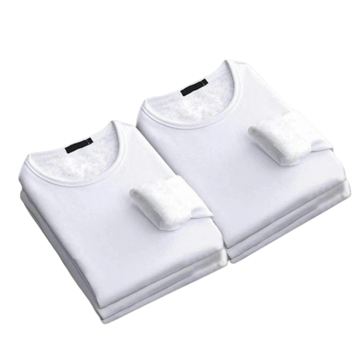 2 Pcs Men's Long-Sleeved Winter Thermal Velvet Padded Shirt