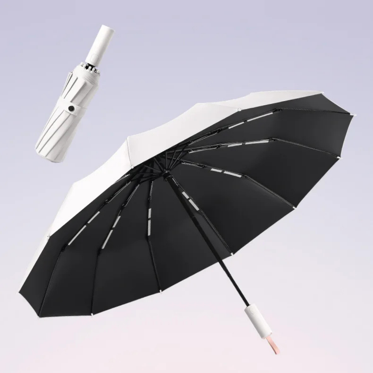 Windproof Automatic Umbrella - 72-Bone Large Folding UV Rain Protection