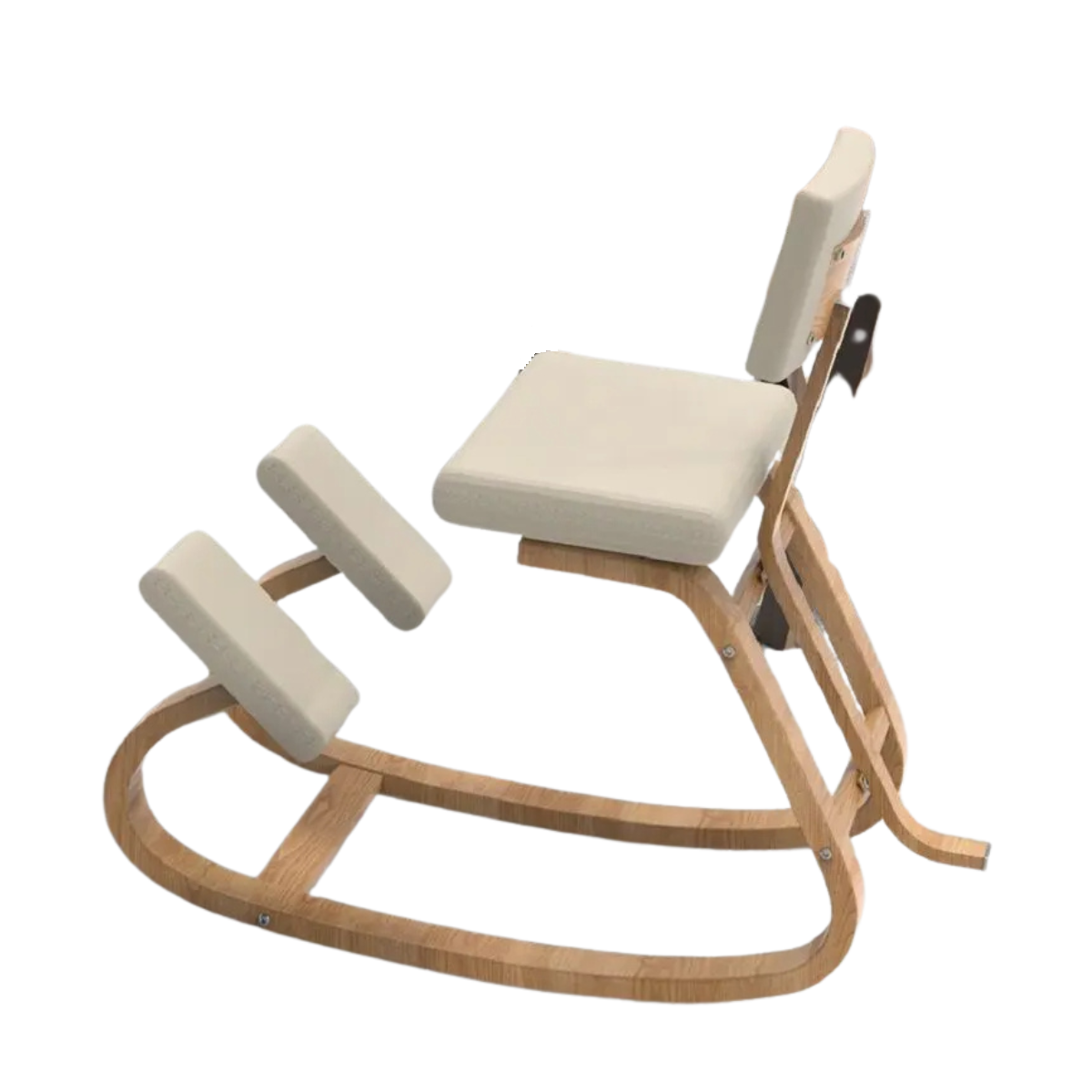 Ergonomic Kneeling Chair - Posture Support Rocking Stool with Thick Cushion