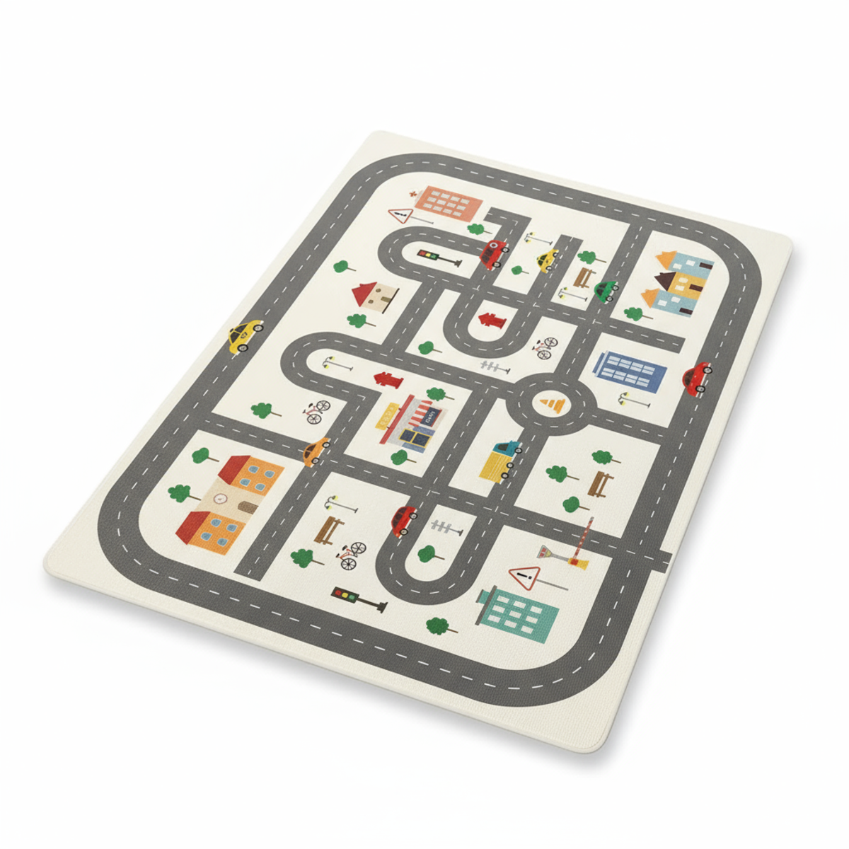 Parking Lot Play Mat - Kids' Reading Crawling Carpet for Area