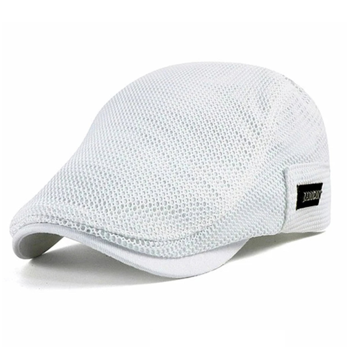 Mesh Beret Sun Hat - Breathable Flat Cap for Summer UV Protection