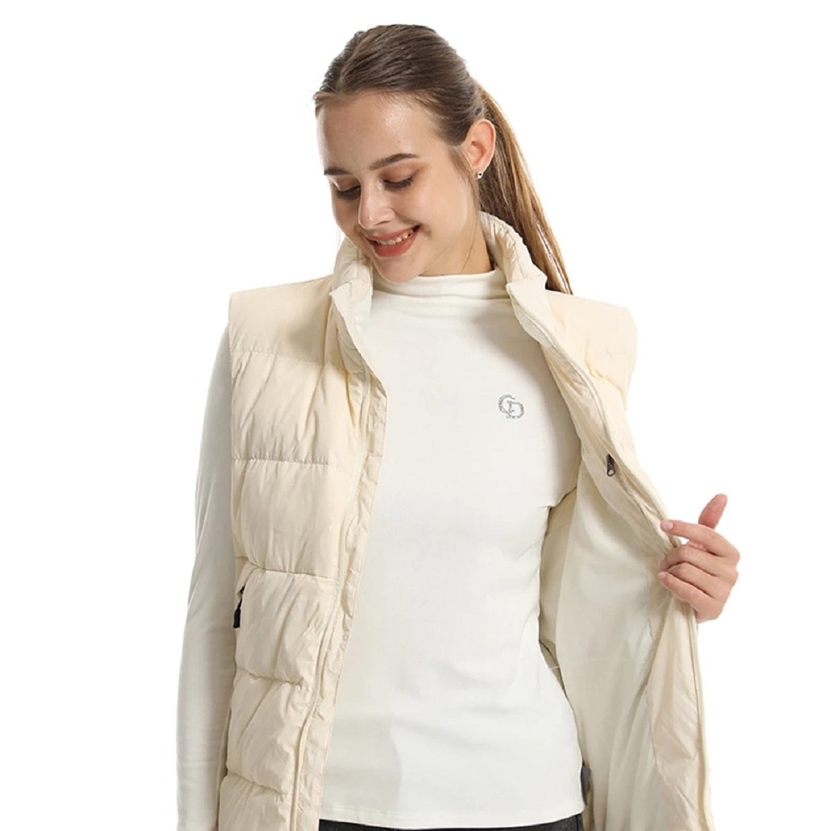 USB Heated 15-Zone Down Vest - Unisex Electric Winter Jacket