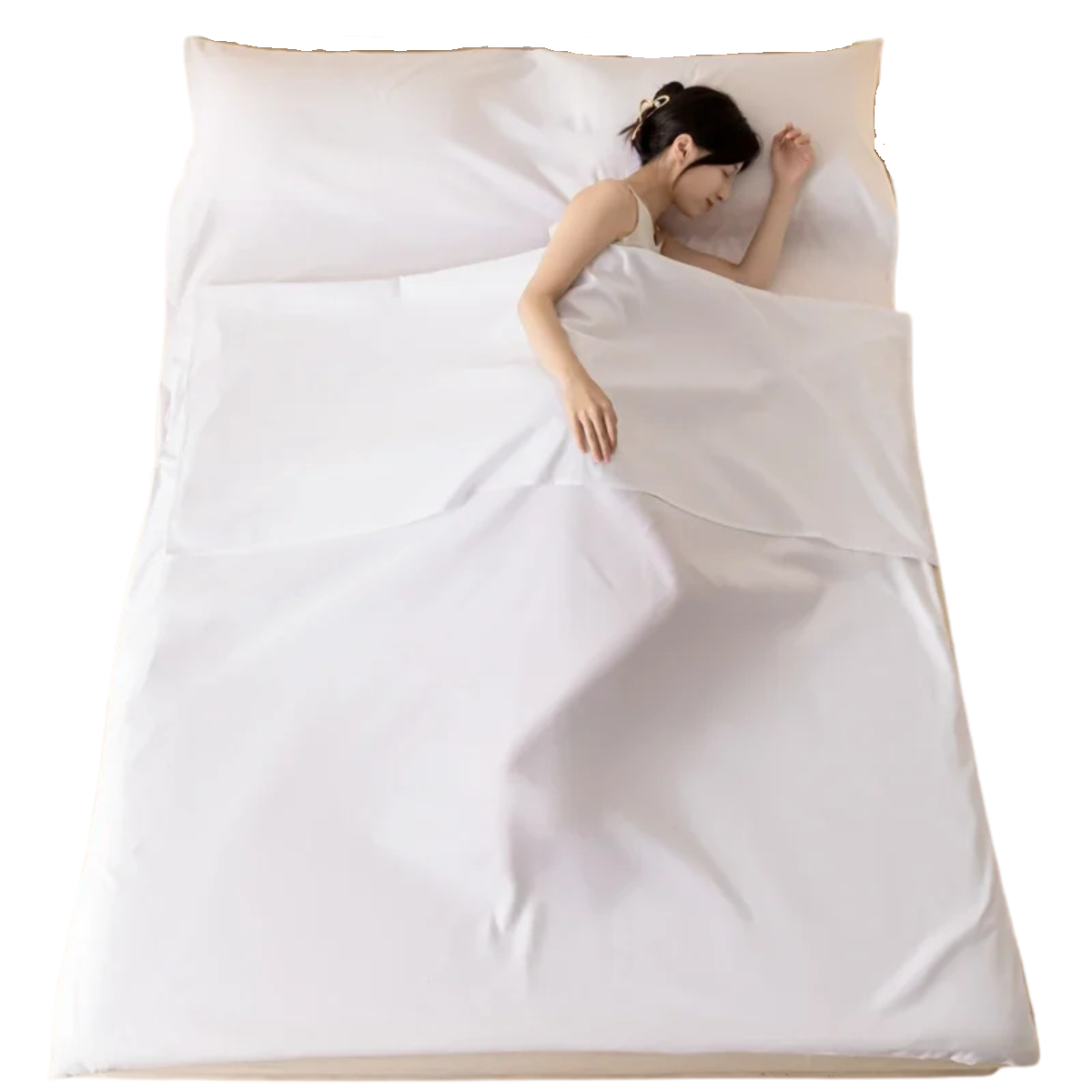 Sleeping Bag Liner - Lightweight Cotton Travel Sheet for Camping and Hotels