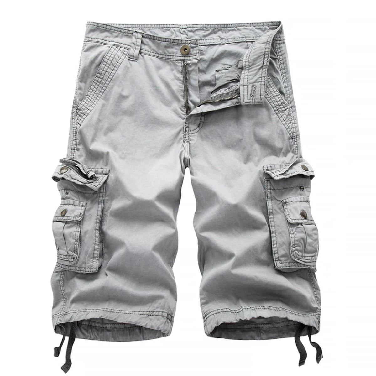 Men's Cotton Cargo Shorts - Summer Military Tactical Streetwear with Multi Pockets