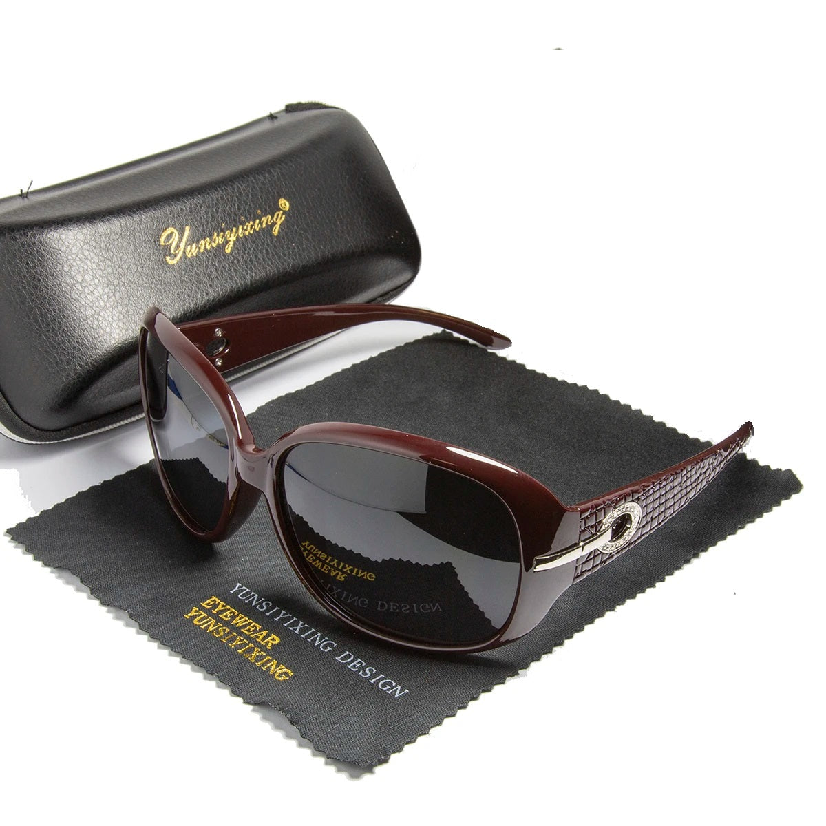Women's Polarized Sunglasses - Vintage Big Frame Fashion Designer Shades