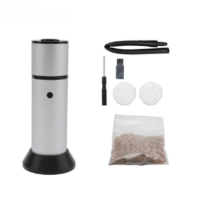 Portable Gun Wood Cocktail Smoker Handheld Food Kitchen