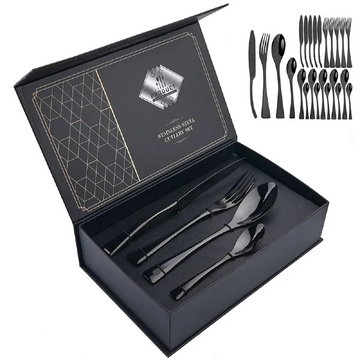 24 Pcs/set Cutlery Stainless Steel Dinnerware Flatware