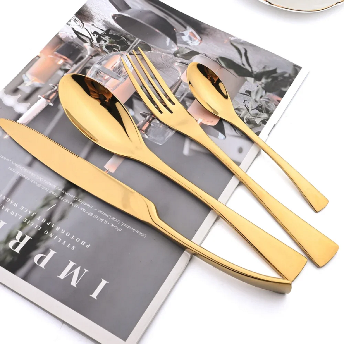 24 Pcs/set Cutlery Stainless Steel Dinnerware Flatware