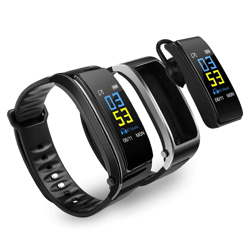 2-In-1 Smart Watch Bracelet with Bluetooth Earphones