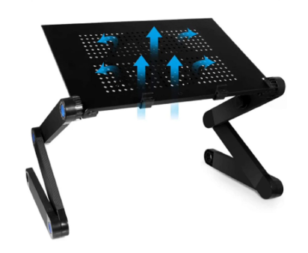 Adjustable Portable Ergonomic Aluminum Laptop Desk with Mouse Pad