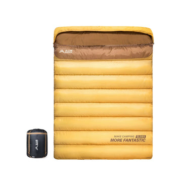 2-Person 4-Season Sleeping Bag - Portable Winter Camping and Hiking