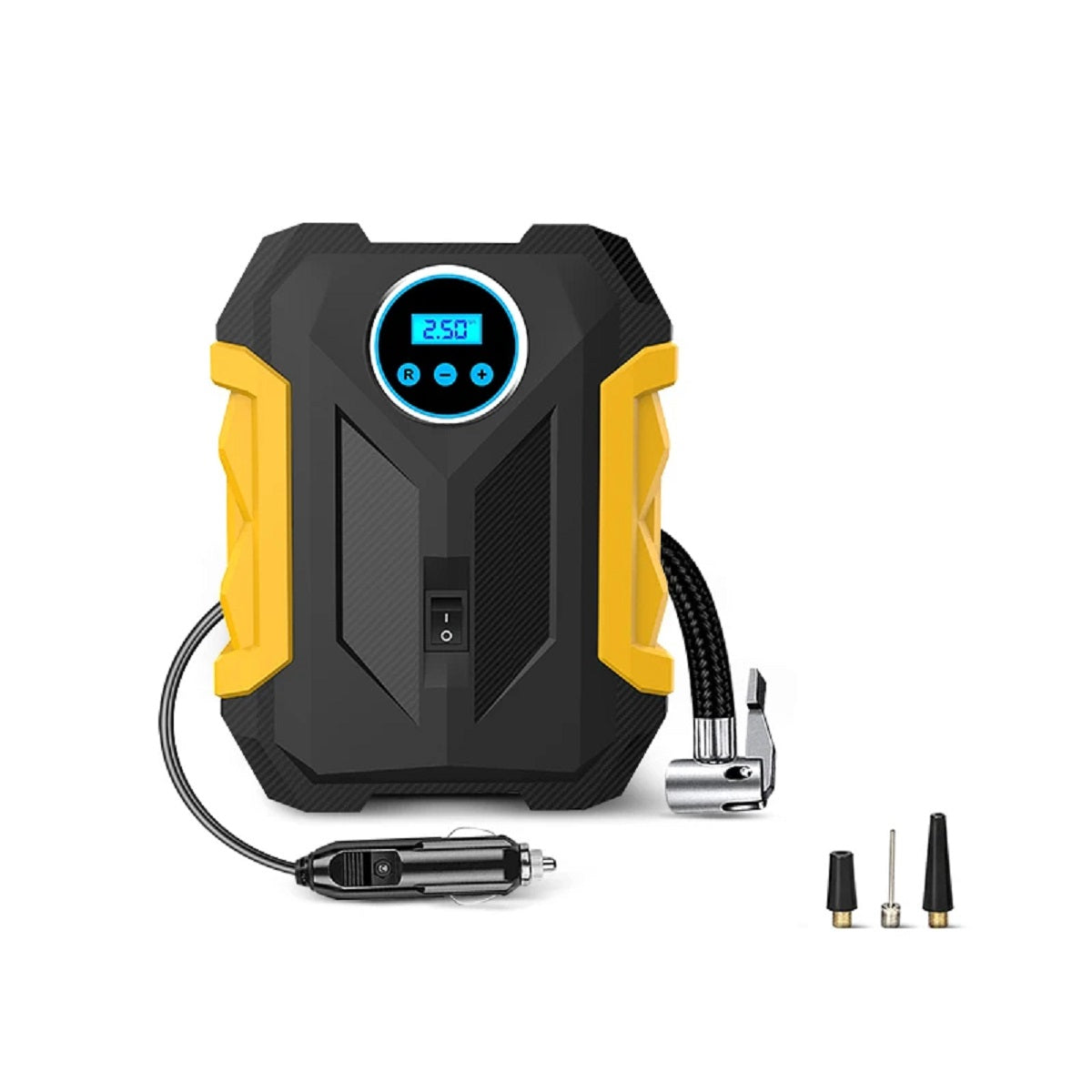Portable Digital Air Compressor - Tire Inflator Pump with LED Light